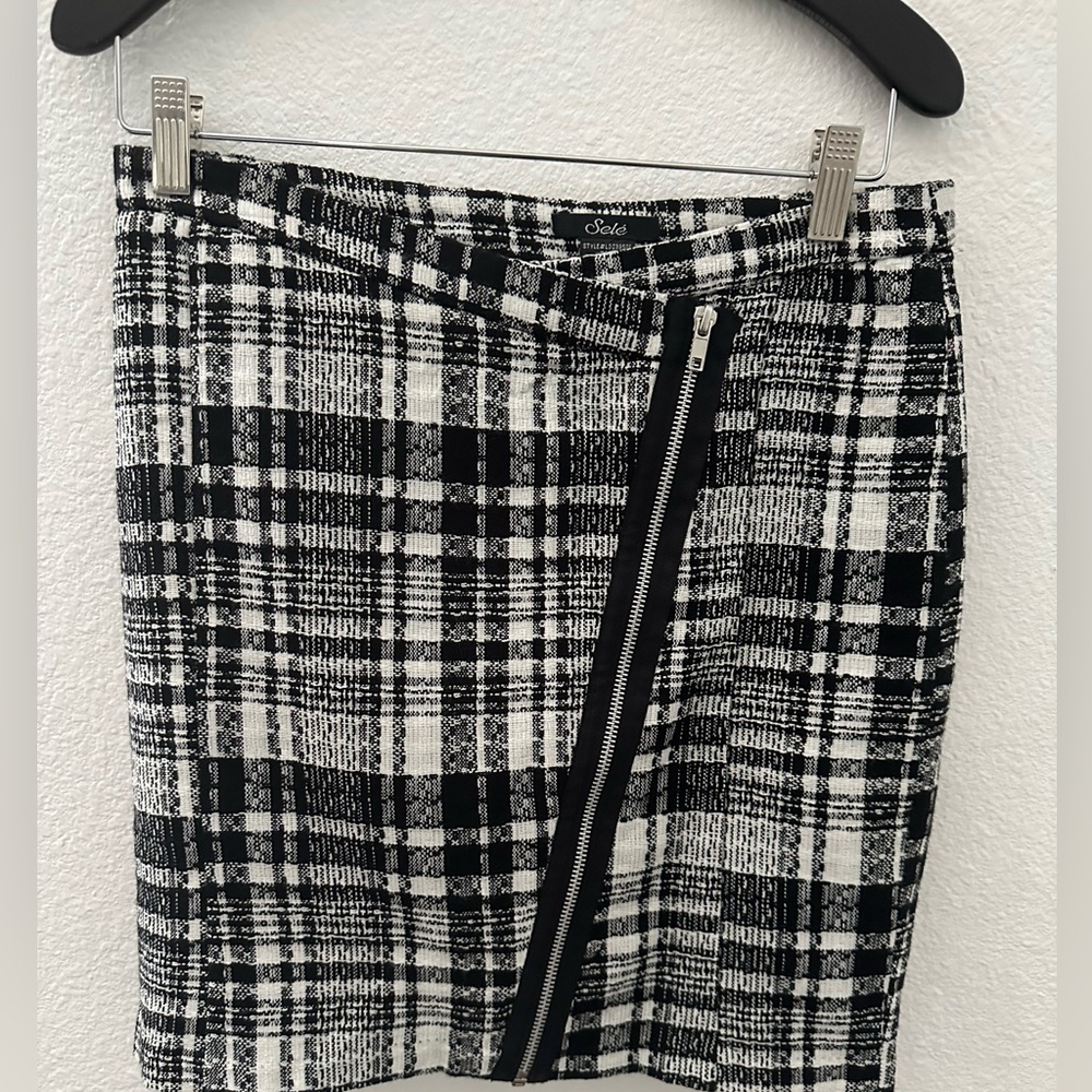 Black and white skirt